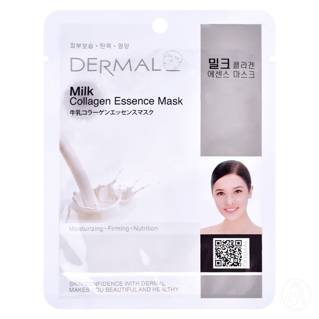 Dermal Sheet maska za lice Collagen Essence, Mlijeko, 23g