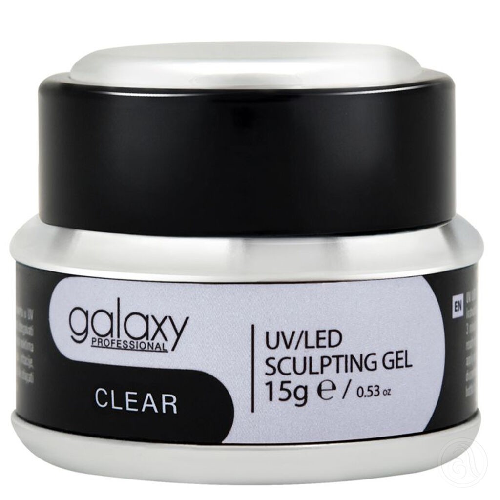 Galaxy Professional UV/LED gradivni gel Clear, 15g