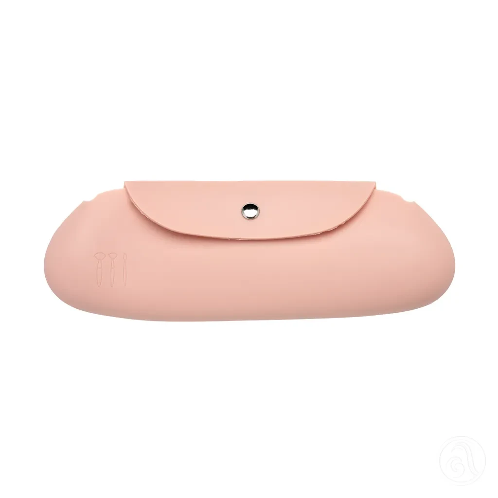 Silikonska futrola za četkice za šminkanje, Svijetlo roza