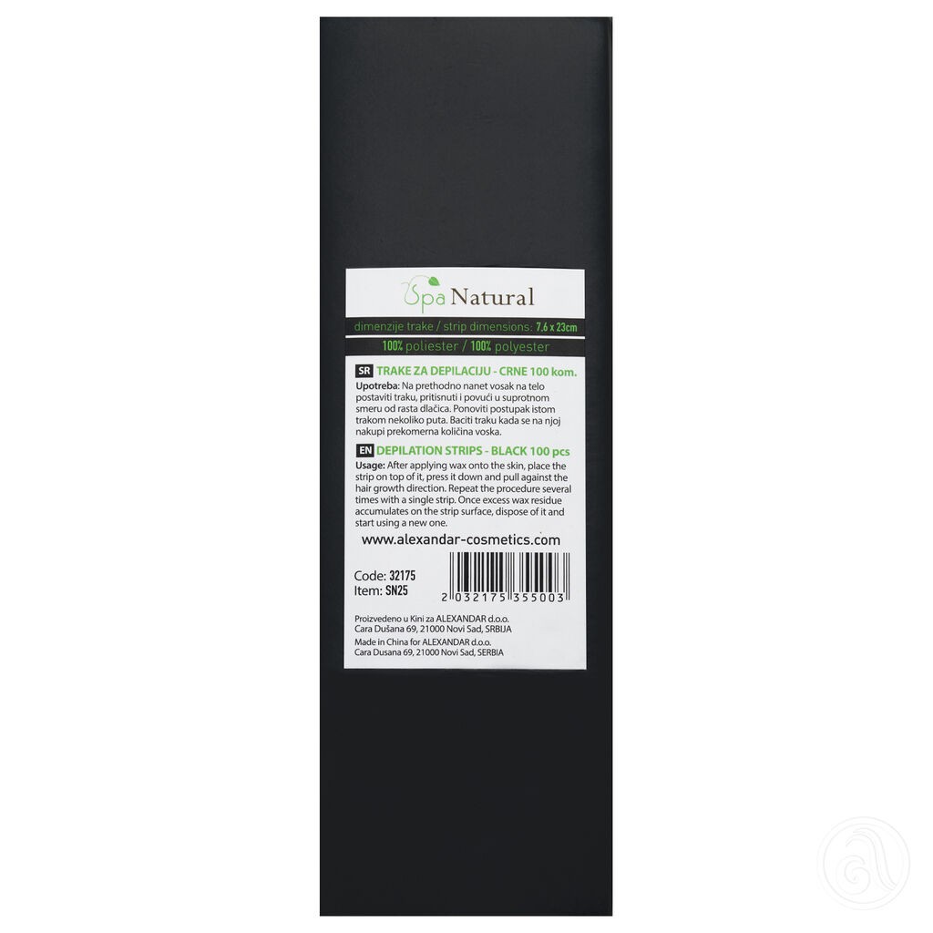 Spa Natural Set od 100 Traka za depilaciju SN25 ,Roze