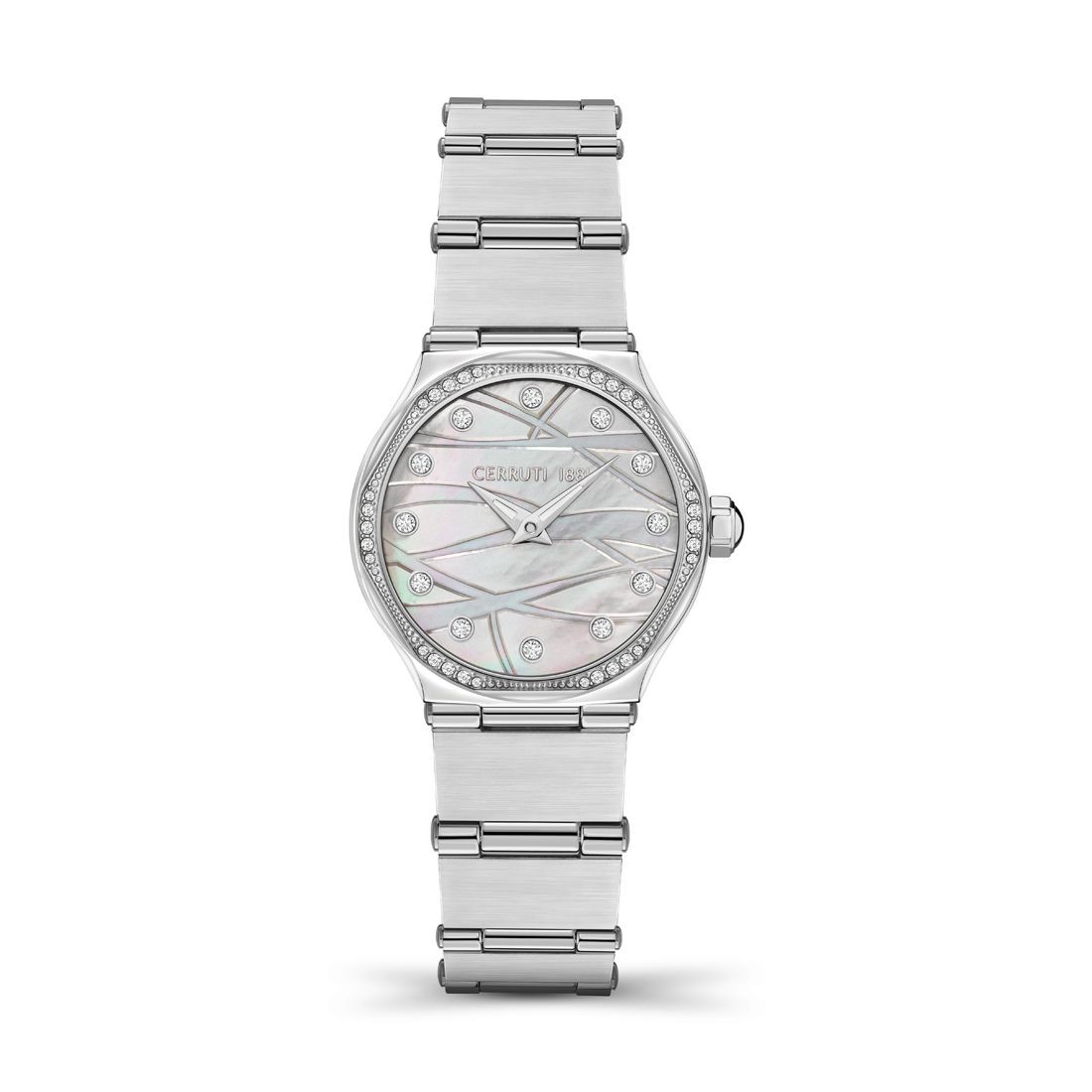 CERRUTI 1881 Ženski ručni sat RENDINARA CRM35503, Kvarcni mehanizam, Bijelo kućište, Srebrne boje
