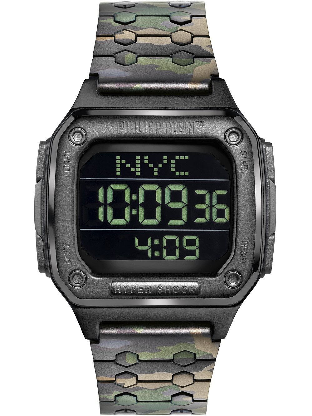 PHILIPP PLEIN Ženski ručni sat PWHAA0921, Kvarcni mehanizam, Crno kućište, Zeleni