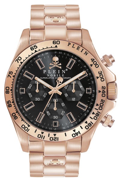 PHILIPP PLEIN Ženski ručni sat PWCAA0921, Kvarcni mehanizam, Crno kućište, Rose gold