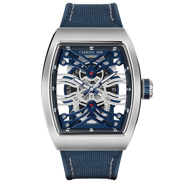 CERRUTI 1881 Muški ručni sat CIWGN2113403, Kvarcni mehanizam, Sivo kućište, Teget