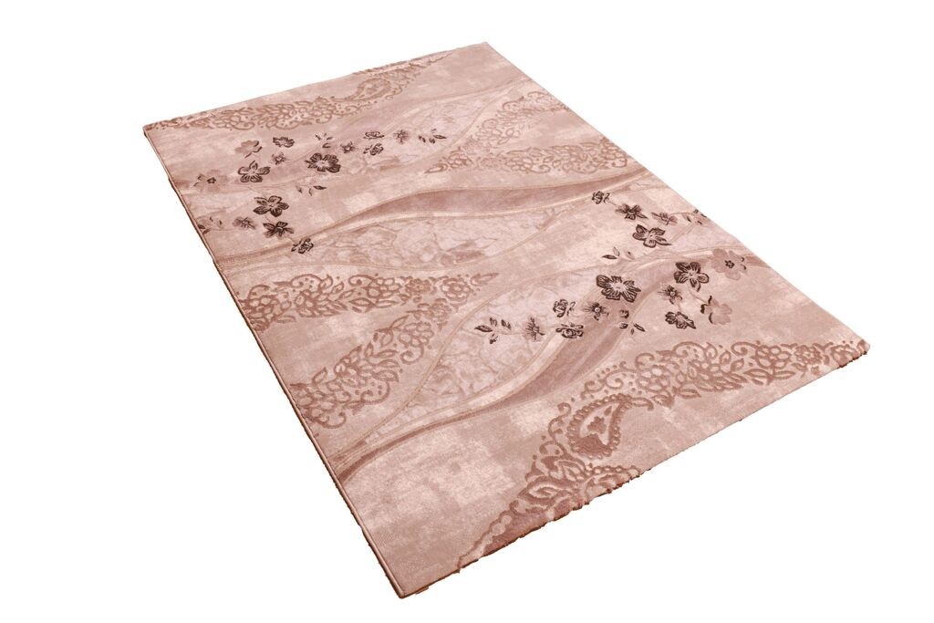 Merinos Končani tepih Cvjetni valovi, 160x220 cm, Krem