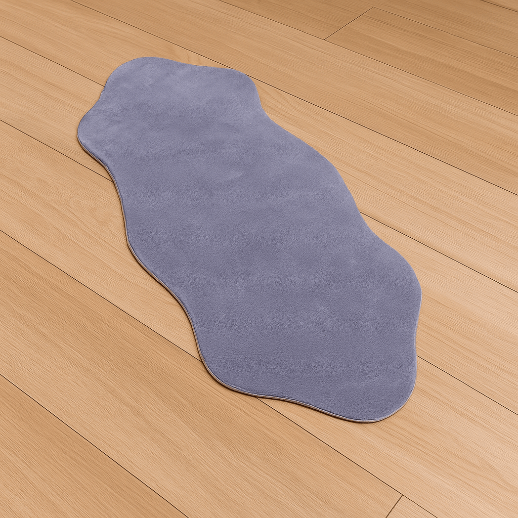 Merinos Podna prostirka Valovi udobnosti, 67x150 cm, Siva