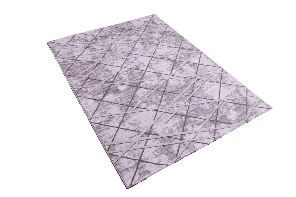 Merinos Končani tepih Apstraktni mozaik, 200x290 cm, Sivi