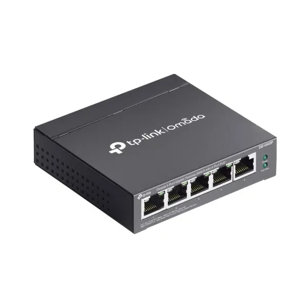 TP-LINK LAN switch DS105GP, 5x1G, 4PoE, 65W