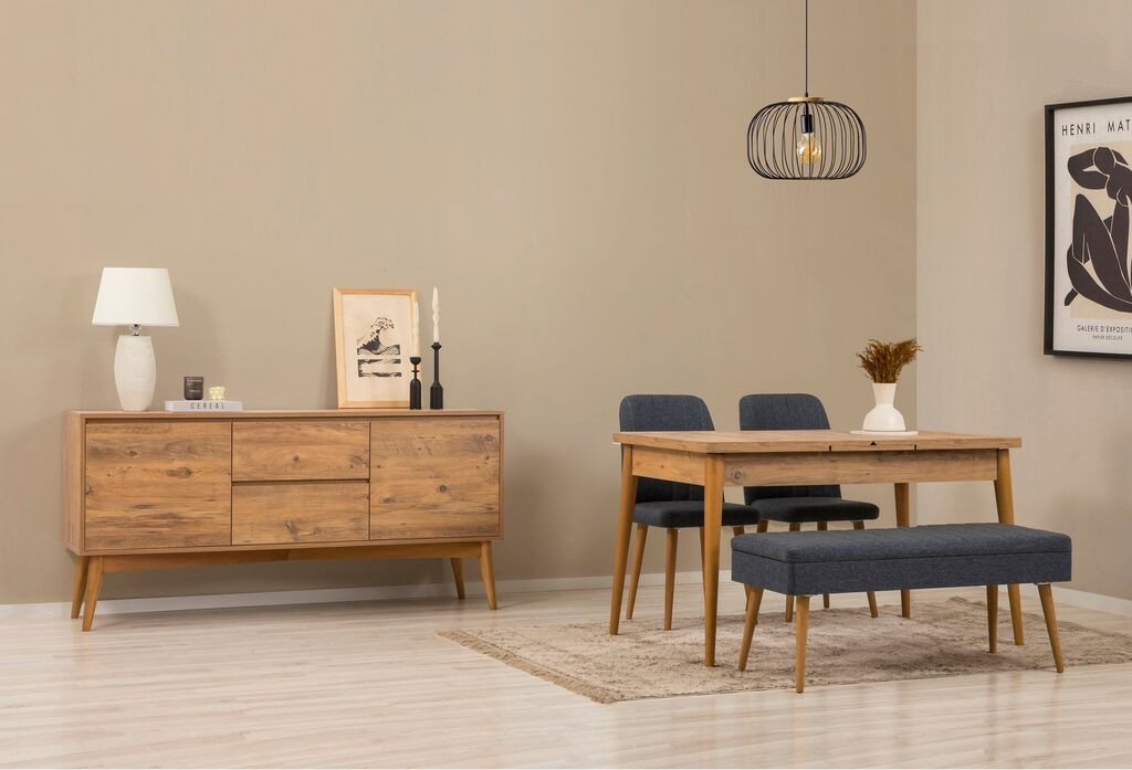 Hanah Home Trpezarijski set Vina 02 0900, Tamnoplava