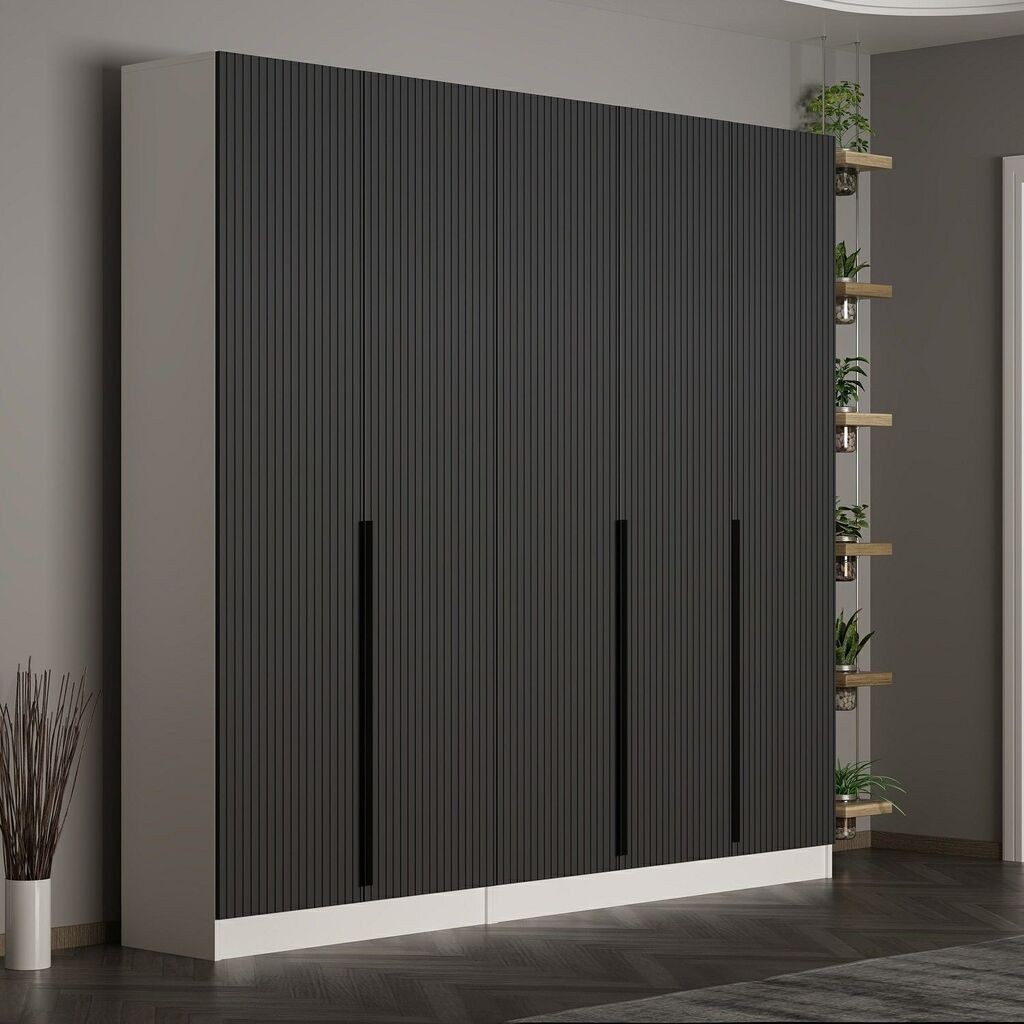 Hanah Home Ormar Noah-8267, 225x210x35 cm, Antracit