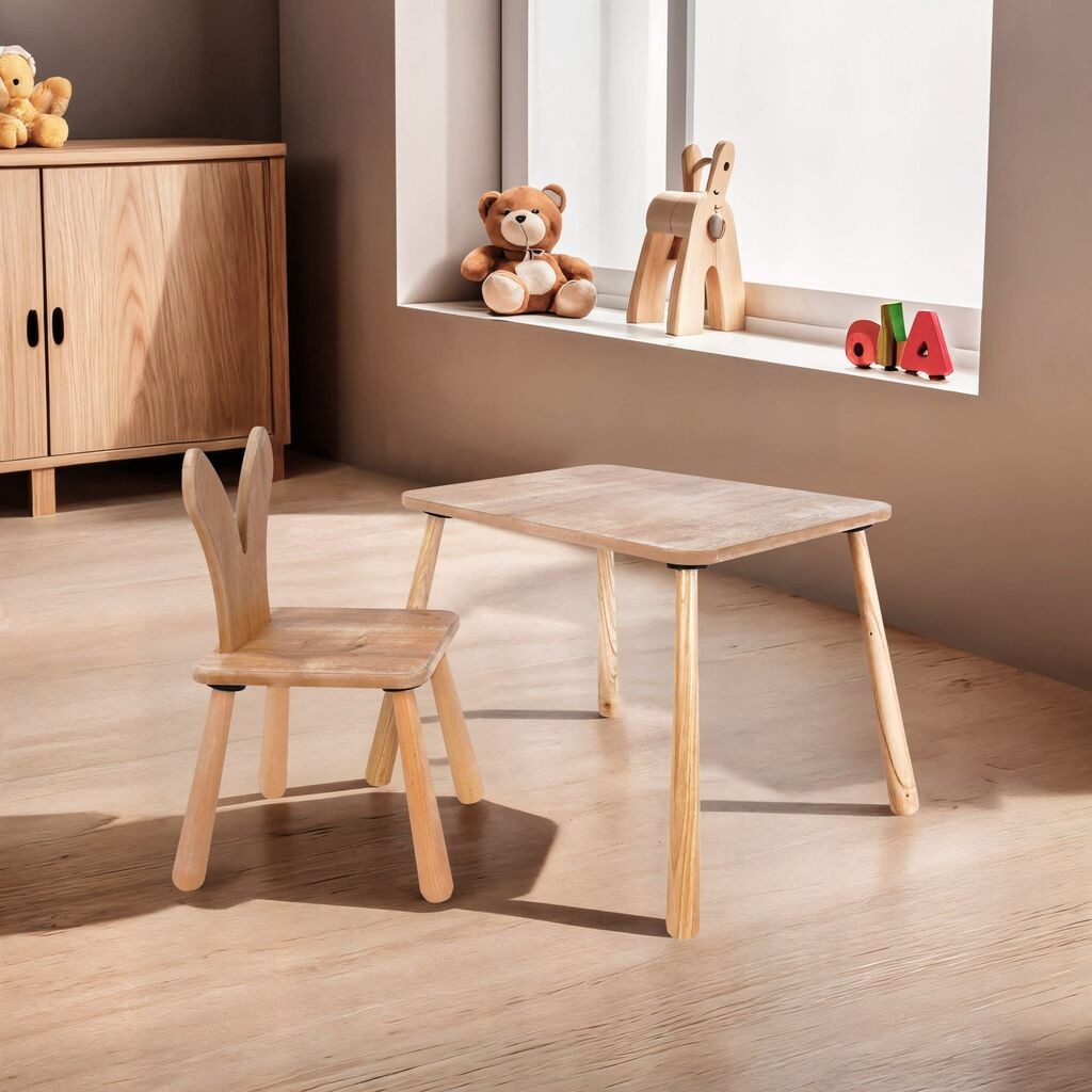 Hanah Home Dječiji sto i stolica BLTYZ-AKTV060, Boje hrasta