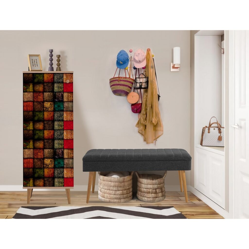 Hanah Home Set Namještaj za hodnik Filinta 723 1053, Antracit