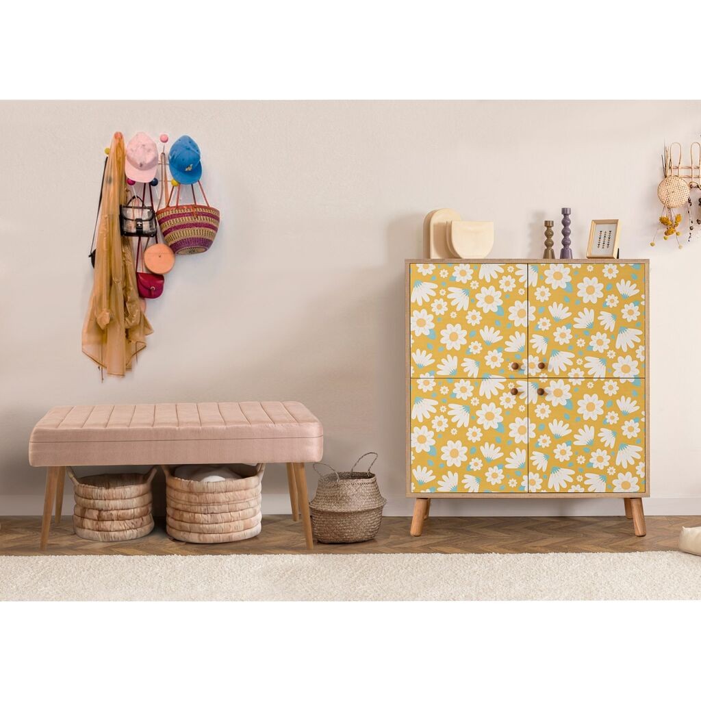 Hanah Home Set Namještaj za hodnik Multilux Posy 0900, Prljavo ružičasta