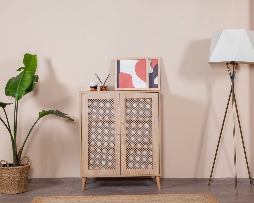 Hanah Home Komoda Guska, 90x105x41 cm, Boja hrasta