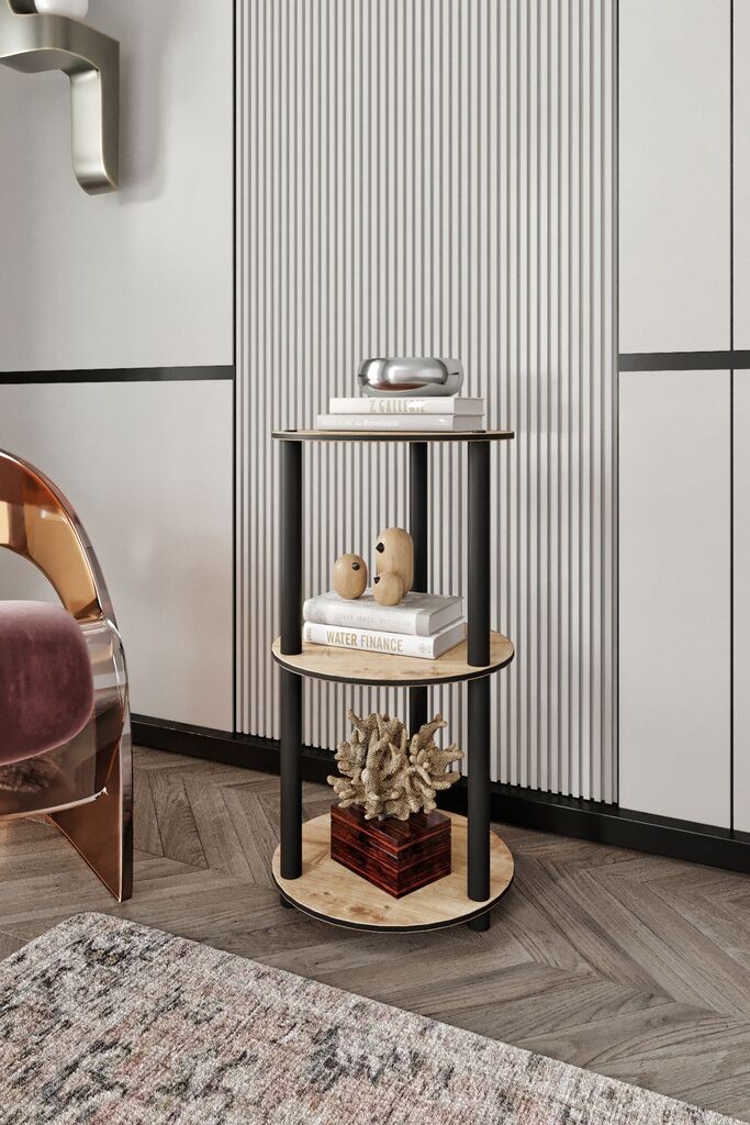 Hanah Home polica za knjige, 34x72x34 cm, boje hrasta