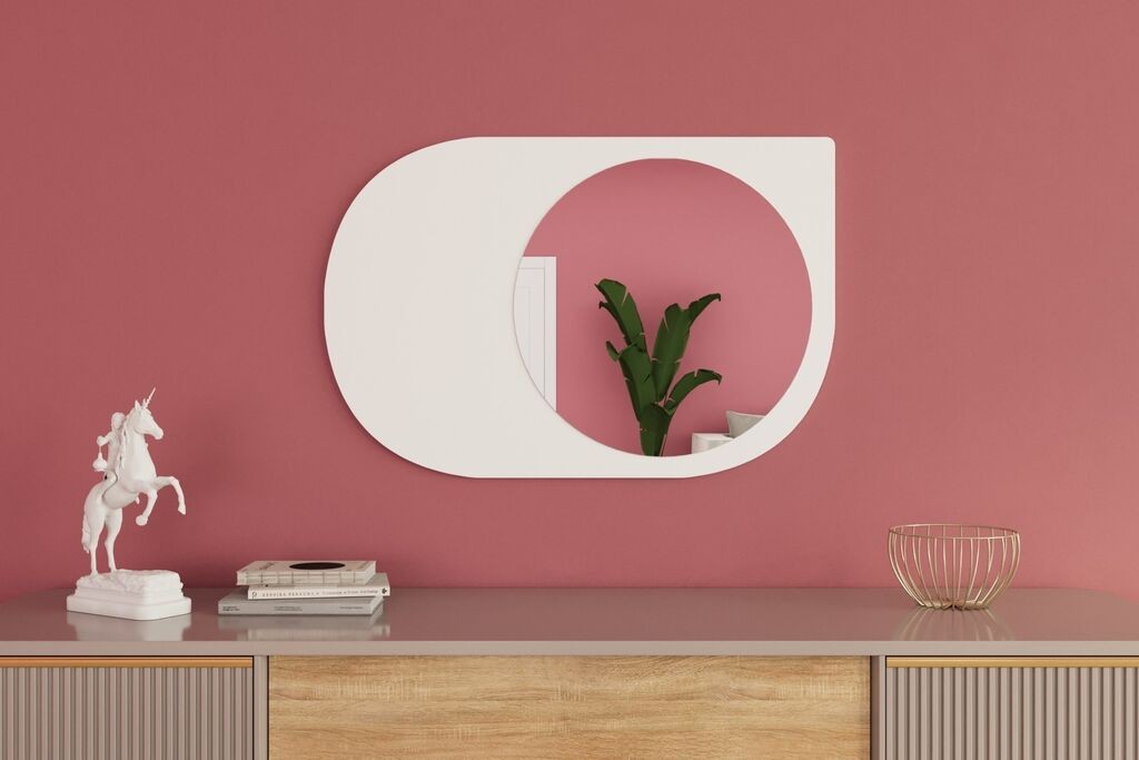 Hanah Home Mirror Pubble, bijela