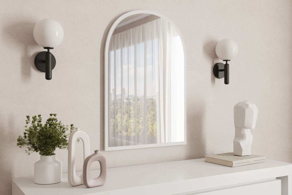 Hanah Home Ogledalo Brilya, Bijelo