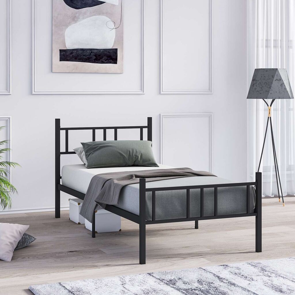 Hanah Home Okvir kreveta Akin, 90x200 cm, Crna