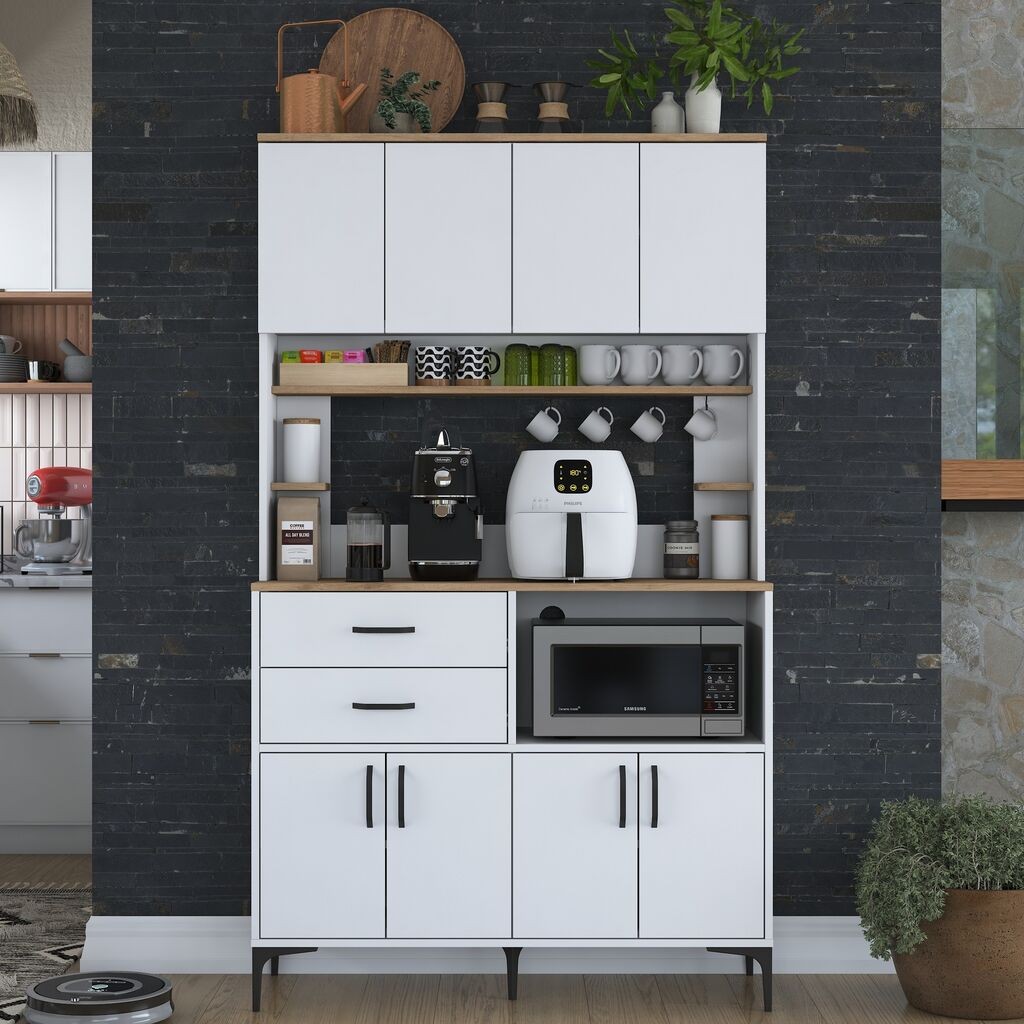 Hanah Home Komoda s ladicama JE179 3402, 120x204.2x40 cm, Bijela