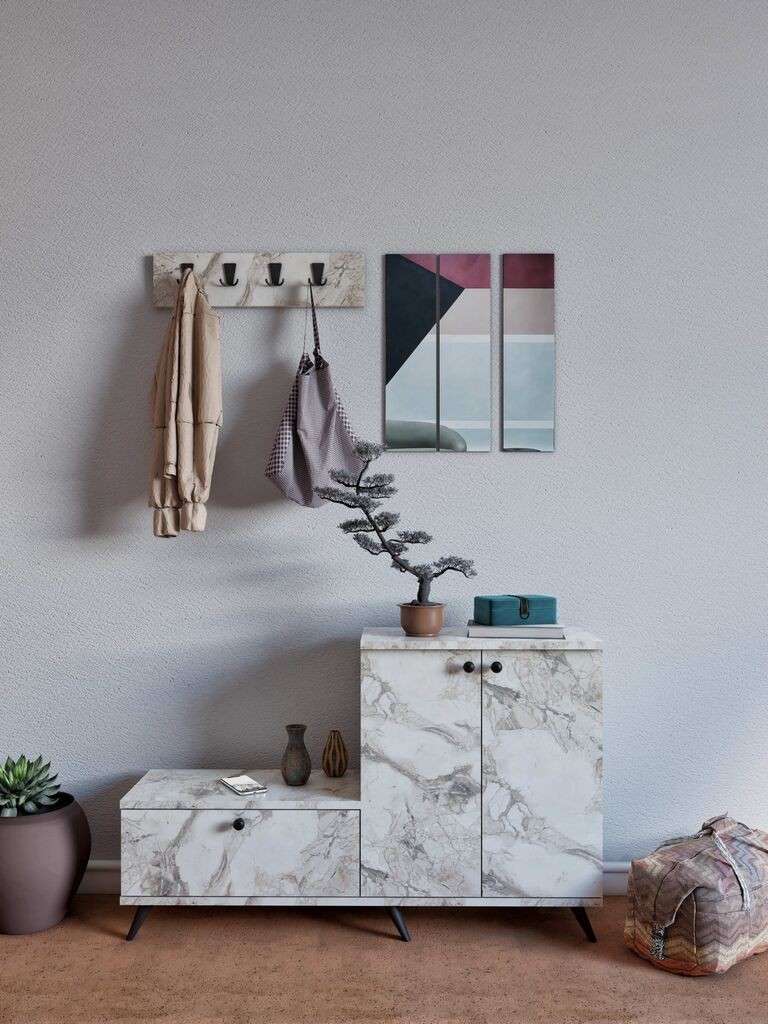 Hanah Home Stalak za cipele Evva, 120x76x30 cm, Krem