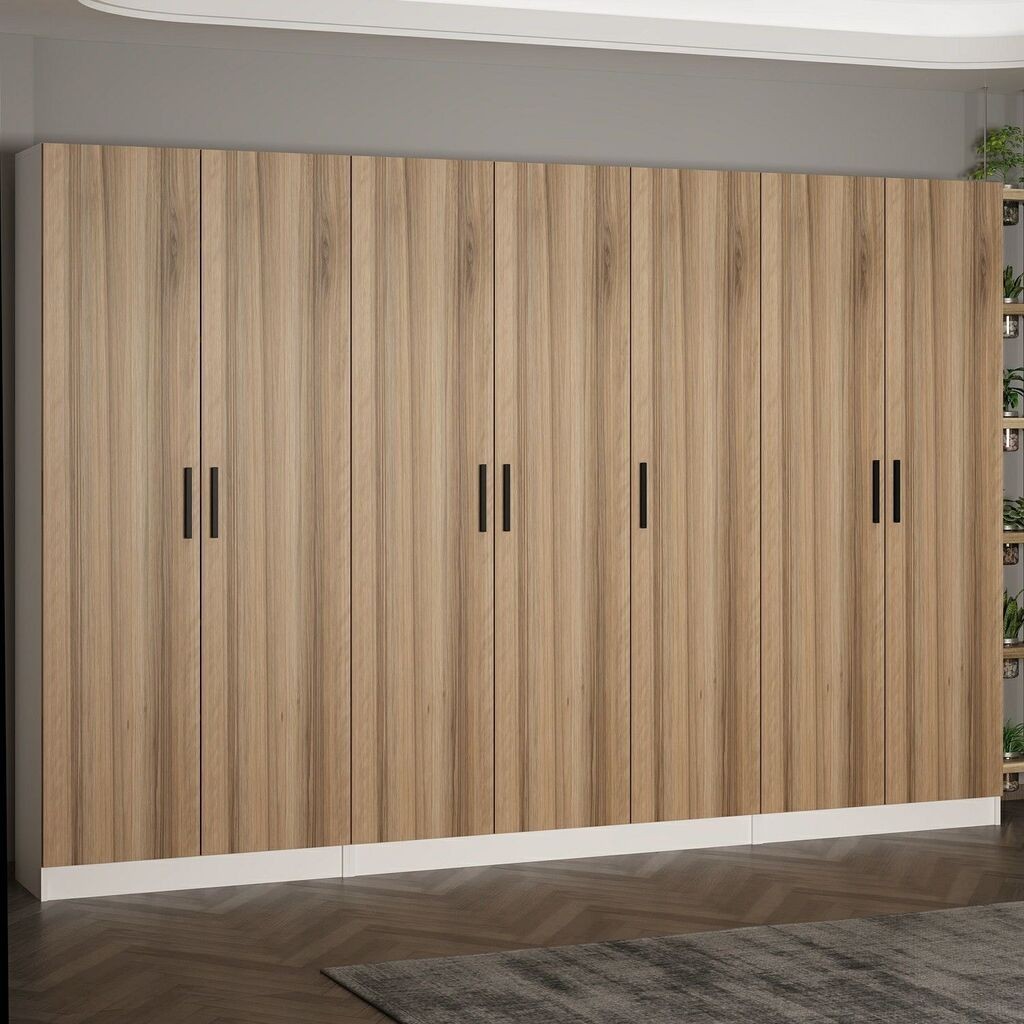 Hanah Home Ormar Noah-8226, 315x210x35 cm, Boja hrasta