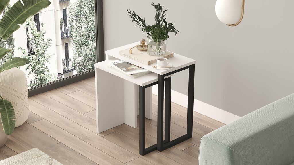 Hanah Home Club set stolova On7-W, 2 dijela, bijela