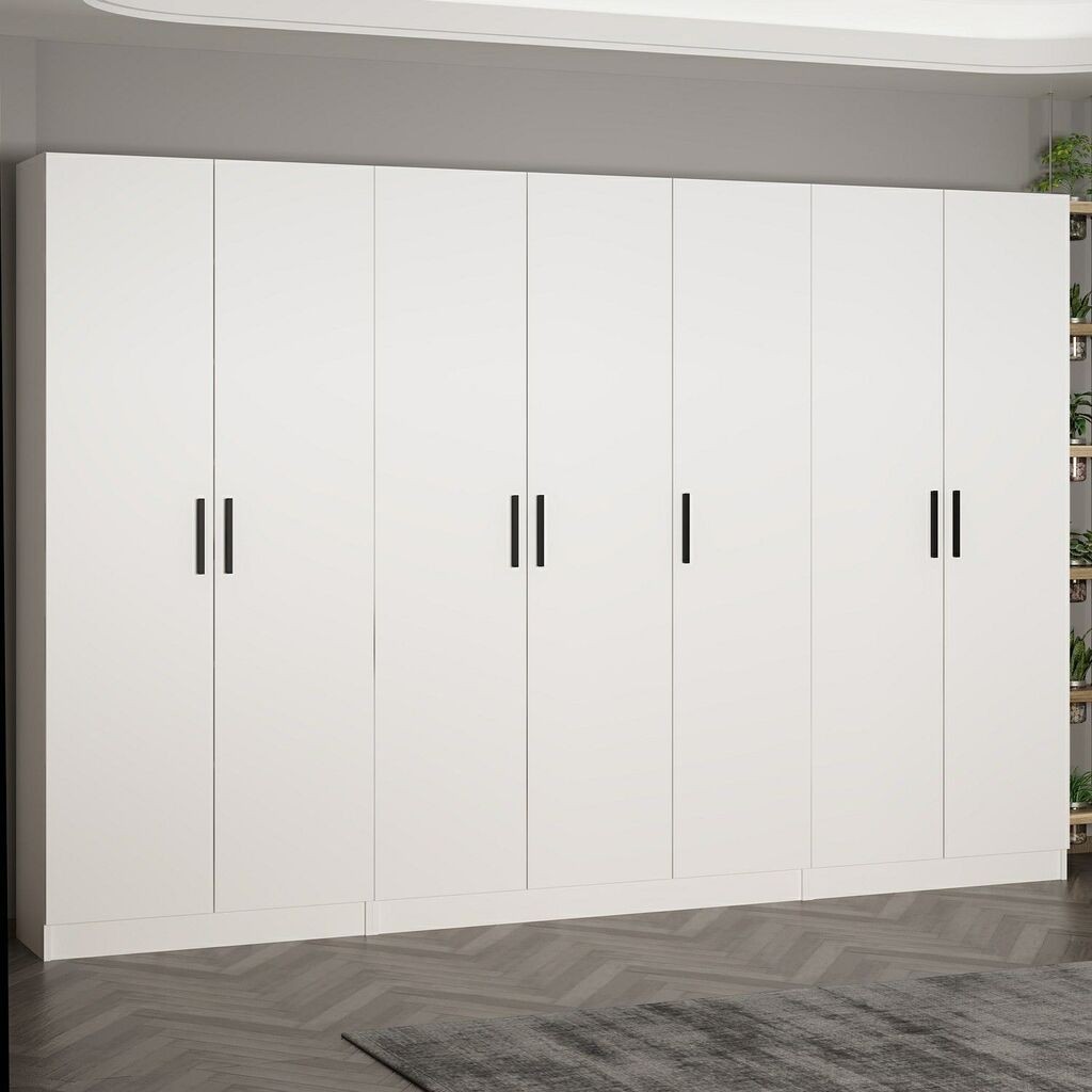 Hanah Home Ormar Noah-8204, 315x210x35 cm, Bijeli