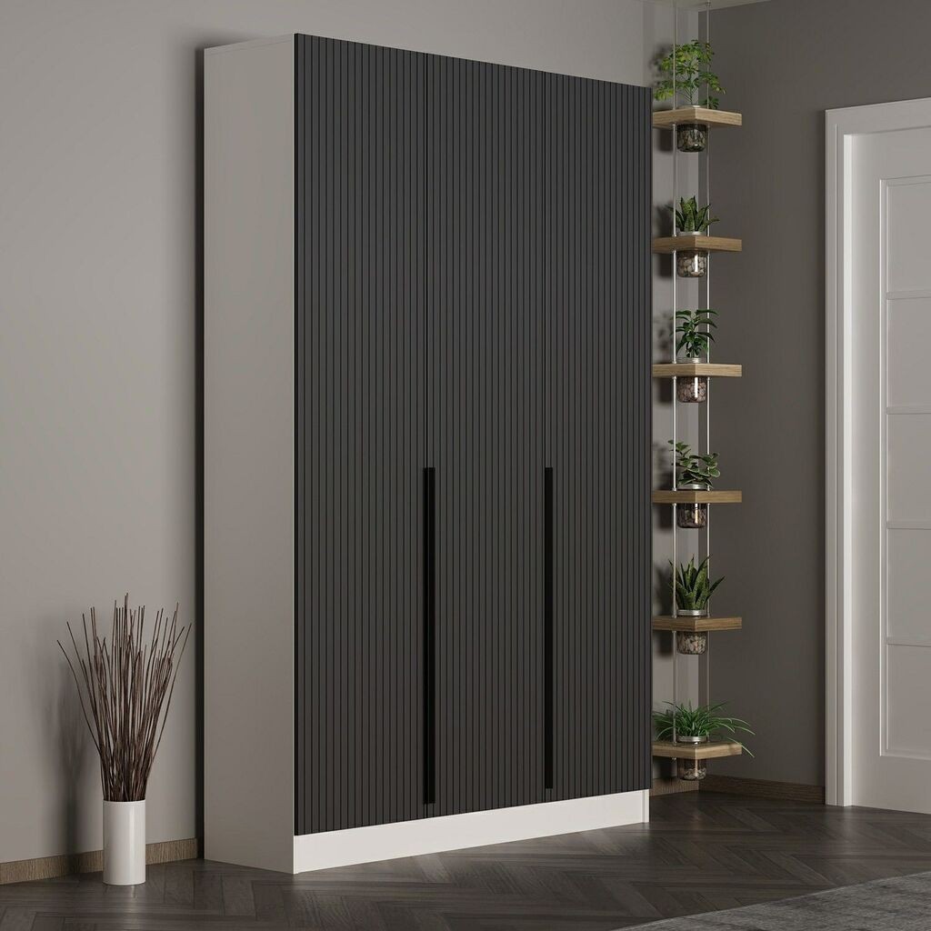 Hanah Home Ormar Noah-8265, 135x210x35 cm, Crni