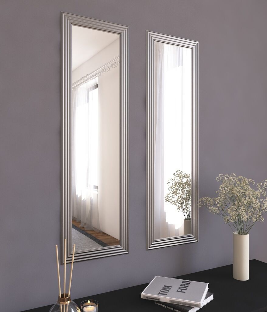 Hanah Home Set od 2 ogledala, boje bombona, srebrne boje