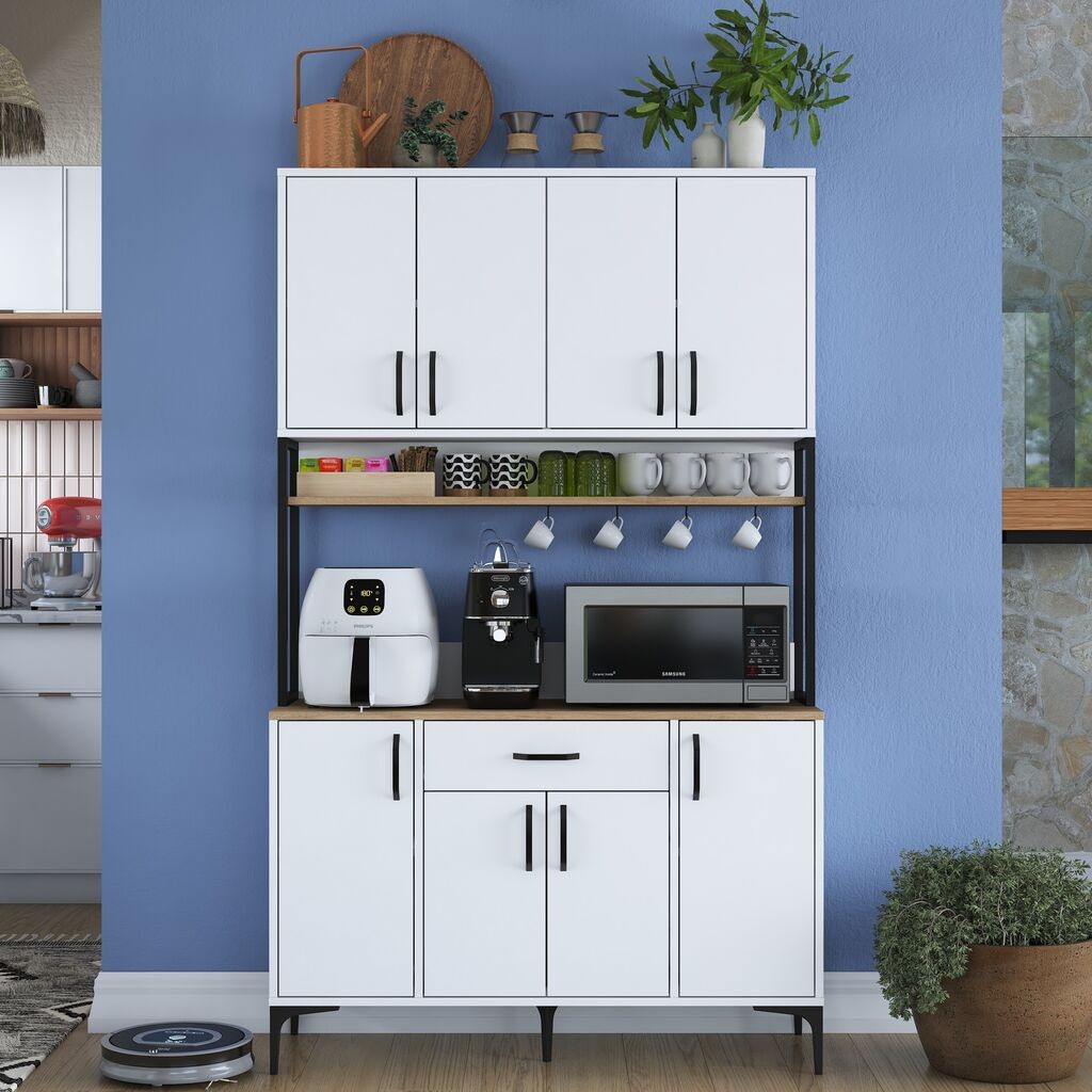 Hanah Home Komoda s ladicama JE127 3401, 120x198,6x40 cm, Bijela