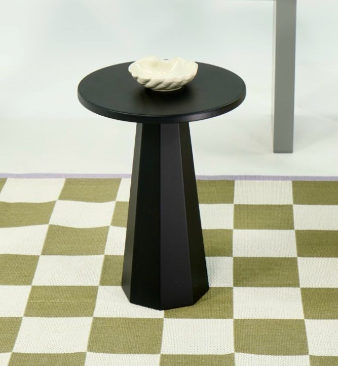Hanah Home Pomoćni stolić Lilyum 47, 35x47x35 cm, Crni