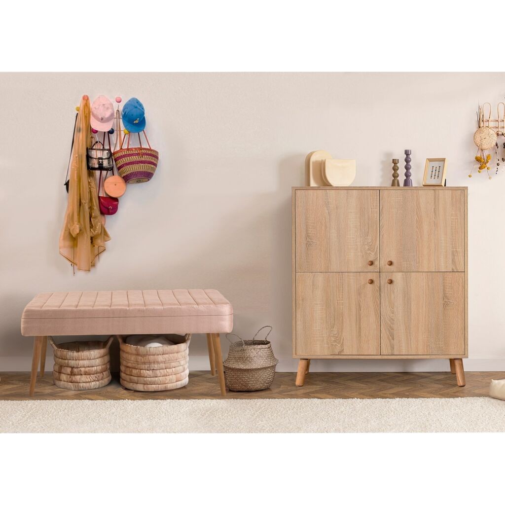 Hanah Home Set Namještaj za hodnik Multilux 200 0900, Prljavo roza