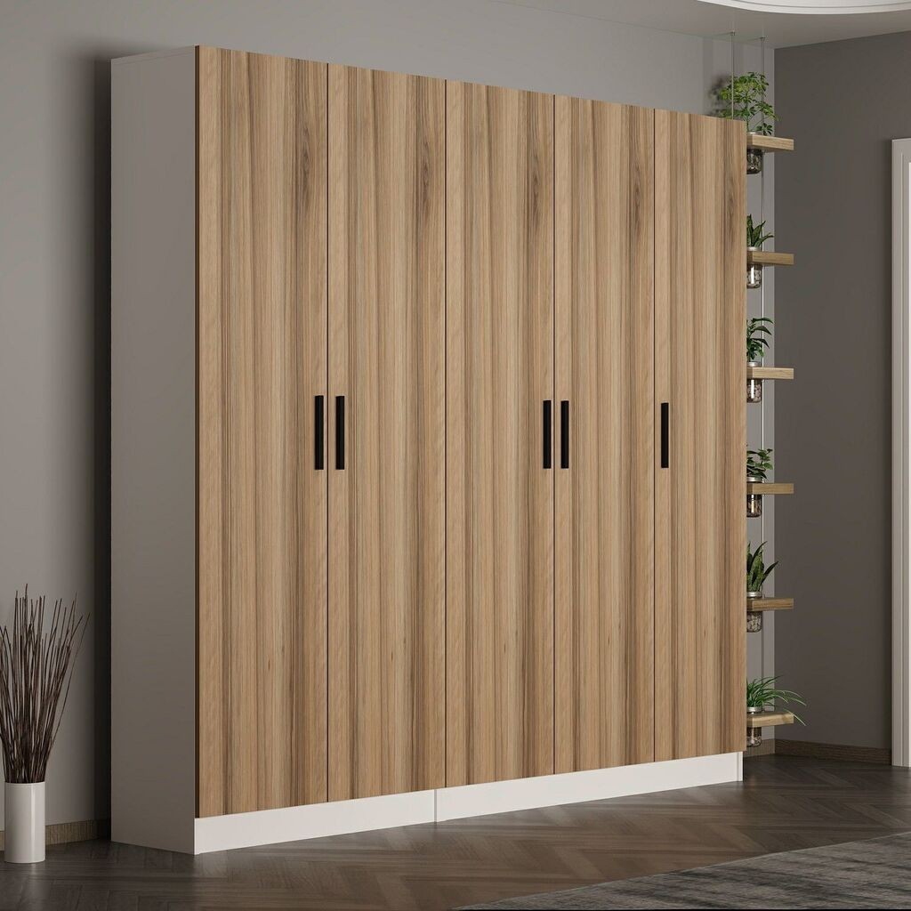 Hanah Home Ormar Noah-8223, 225x210x35 cm, Boje hrasta