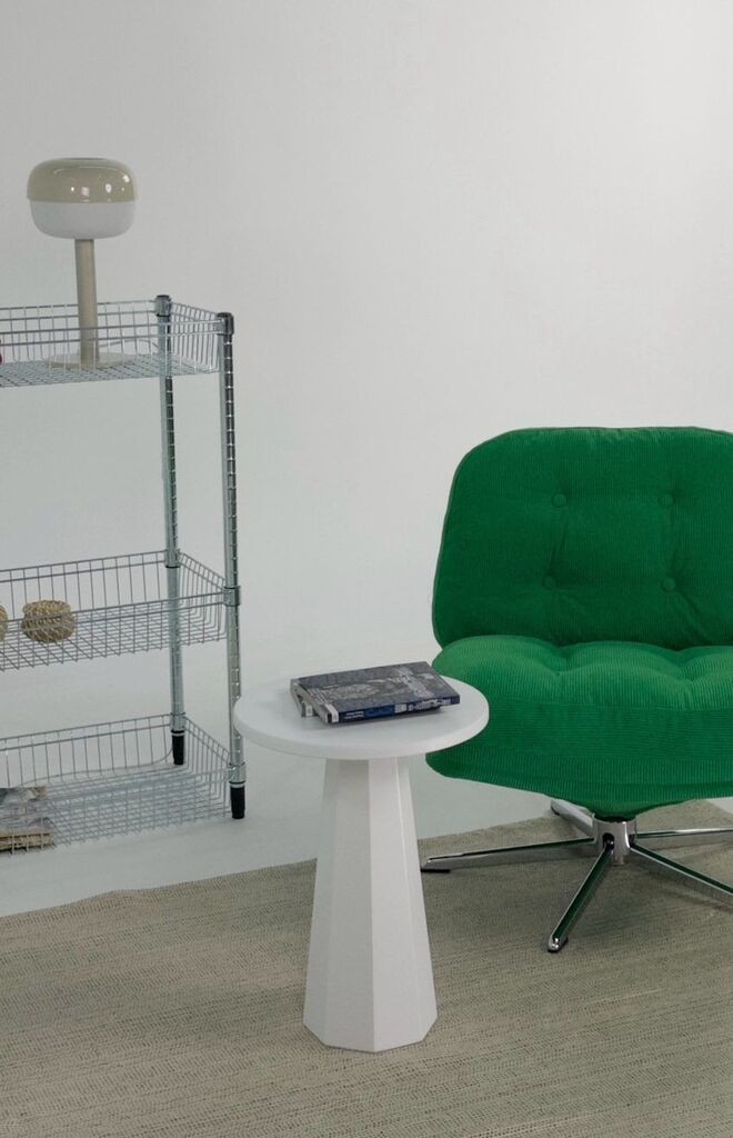 Hanah Home Pomoćni stolčić Lilyum 47, 35x47x35 cm, Bijeli