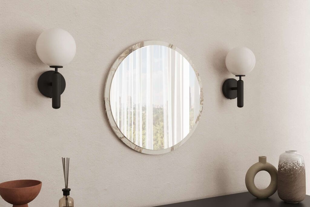 Ogledalo Hanah Home Ozze, prljavo bijelo