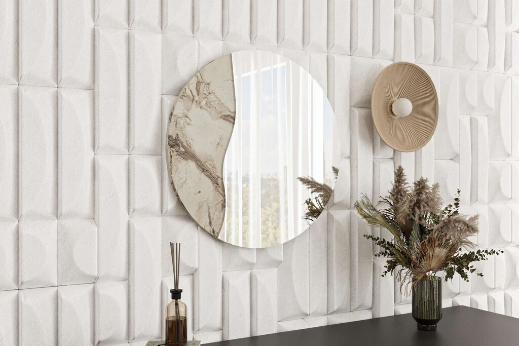 Hanah Home Mirror Oula, prljavo bijela