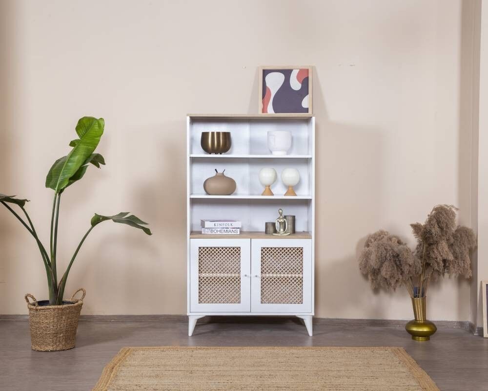 Hanah Home Polica za kućicu za guske, 90x158x41 cm, Bijela