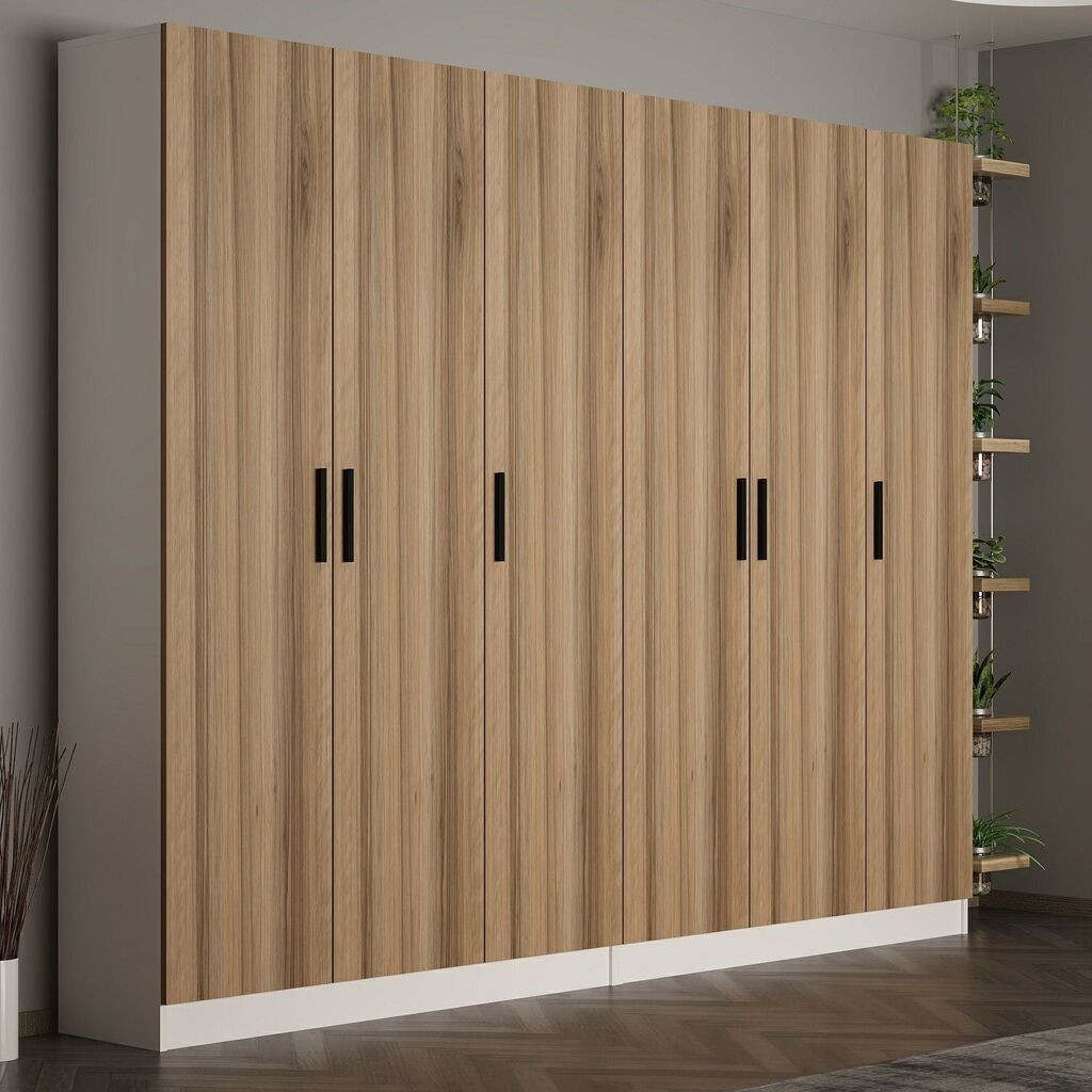 Hanah Home Ormar Noah-8225, 270x210x35 cm, Boja hrasta