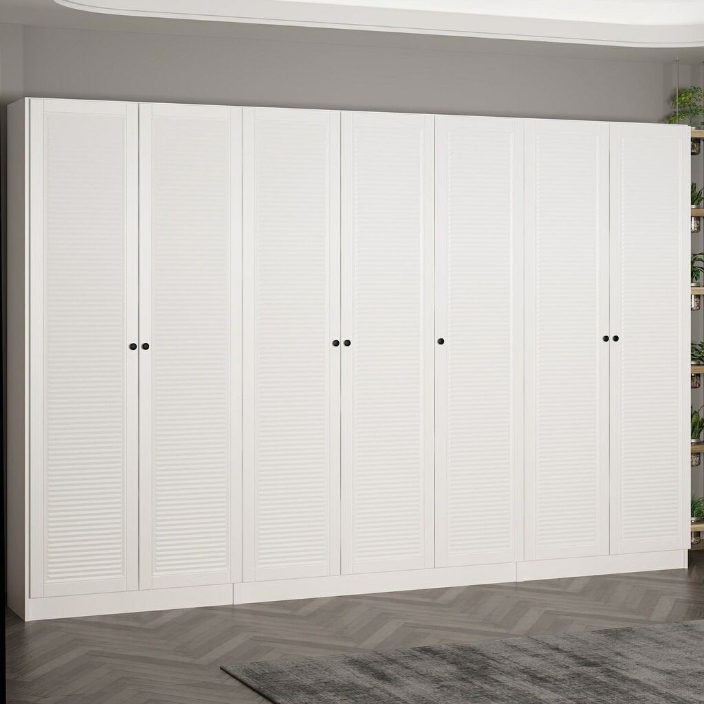 Hanah Home Ormar za hodnik Noah 8463, 315x210x35 cm, Bijela