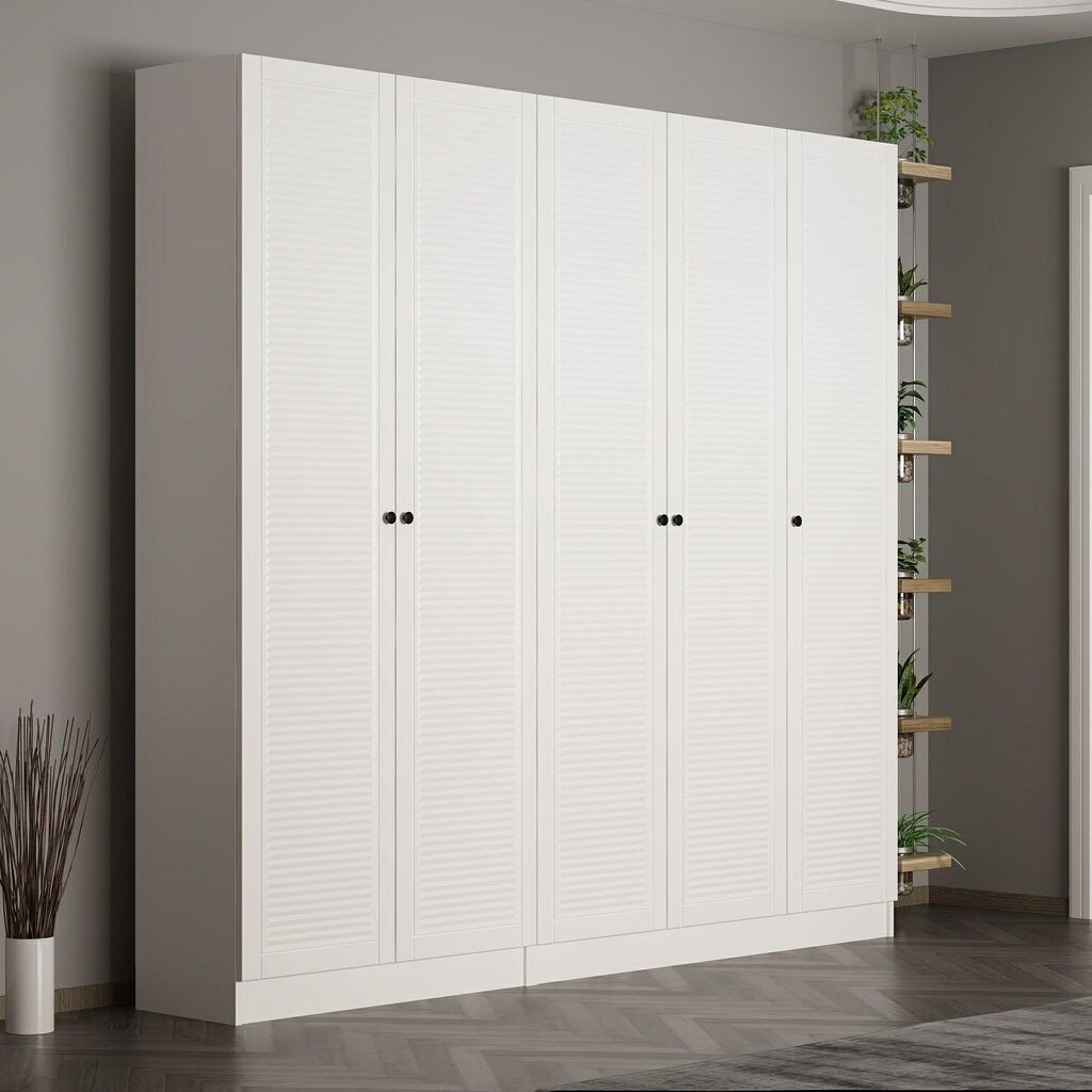 Hanah Home Ormar Noah-8460, 225x210x35 cm, Bijeli