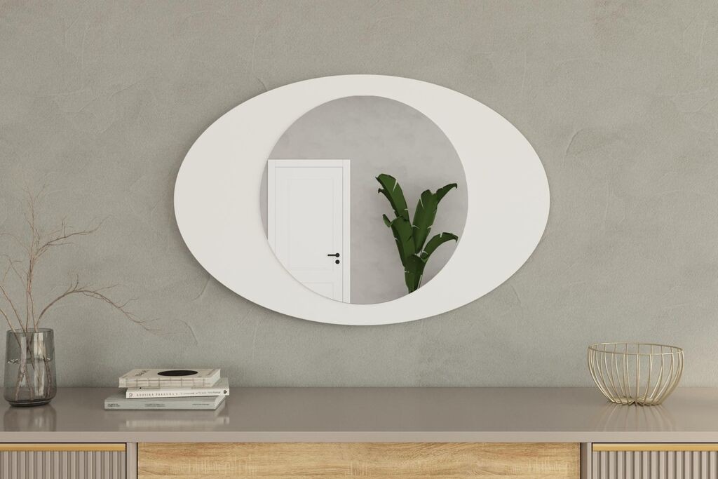 Hanah Home Mirror Obble, bijela