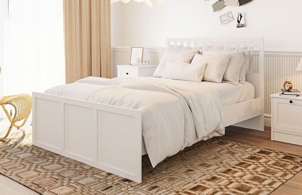 Hanah Home Francuski krevet Rb-168-04-004, 160x200 cm, Bijeli