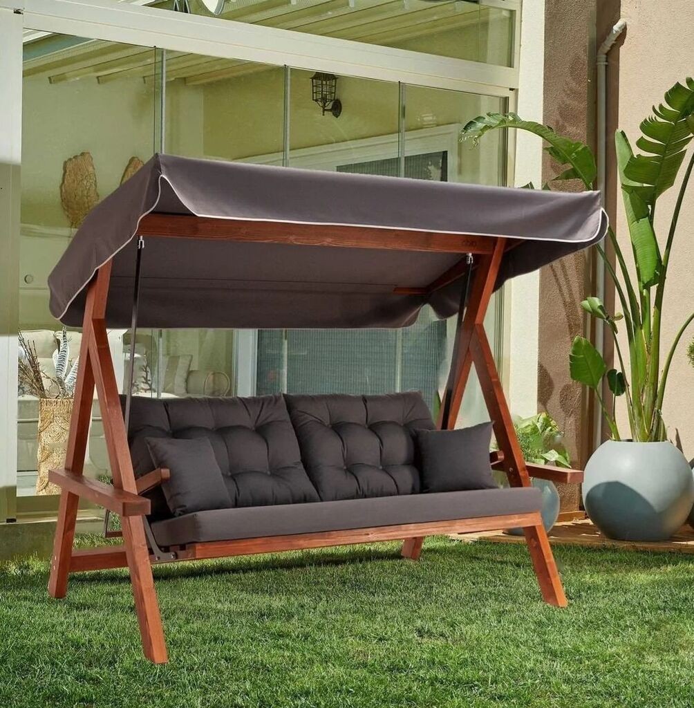 Hanah Home vrtna ljuljaška Lyon 2400, 215x190x135 cm, antracit