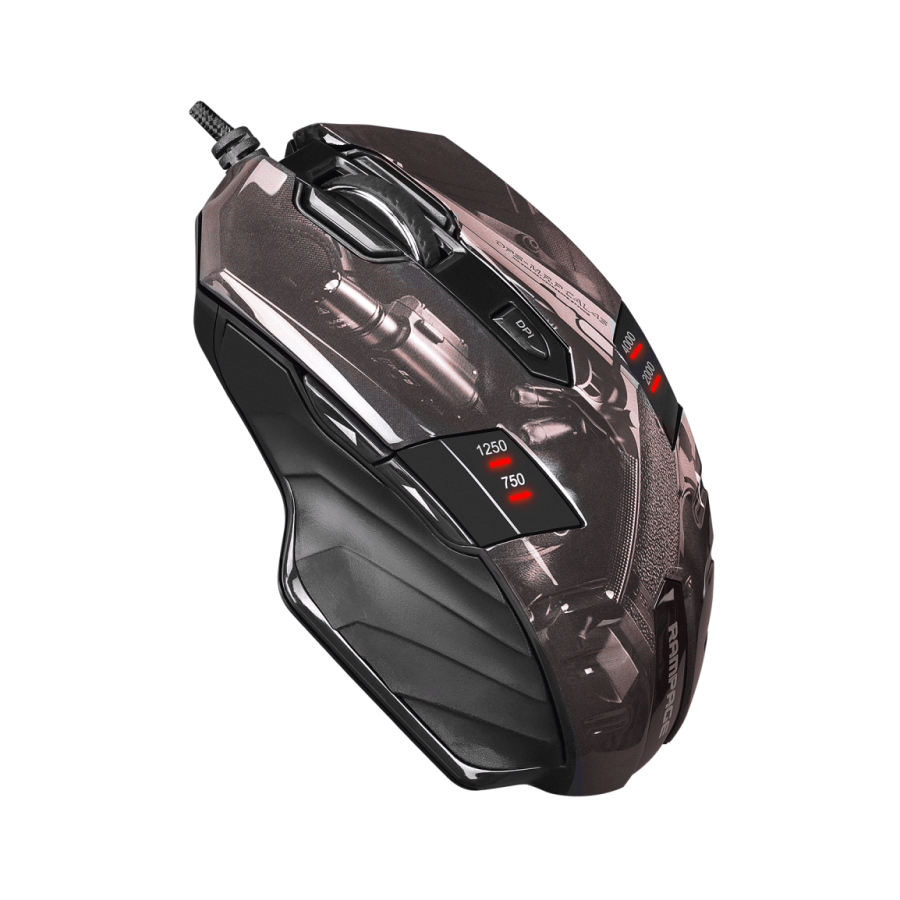 Rampage Miš gaming GX-Core8 GUNS, USB, Crni