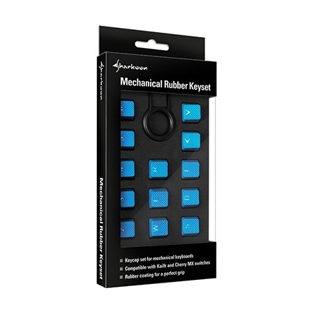 Sharkoon Tipke gaming Shark rubber for mehanical keyboard, Crne