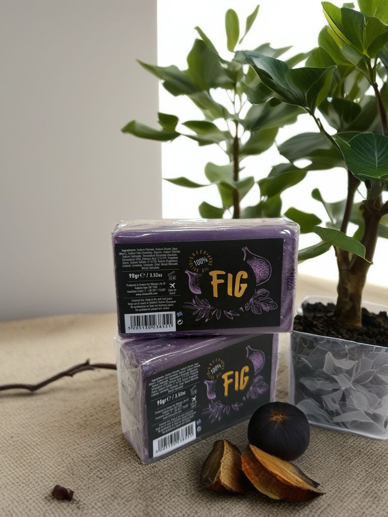 Minoan Life Sapun, Olive Oil Fig Black, 90gr