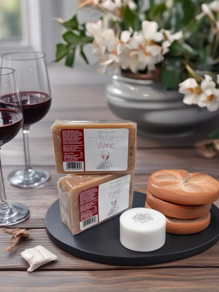 Minoan Life Sapun, Olive Oil Wine Art, 100gr