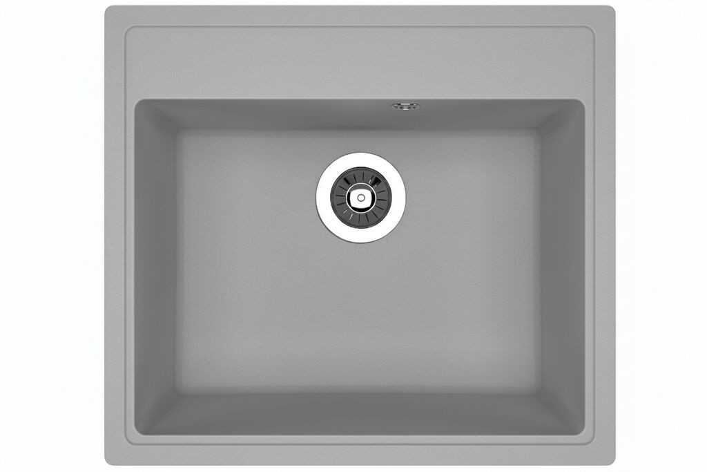 Valterra Granitna sudopera N570, 570 x 510 mm, Siva