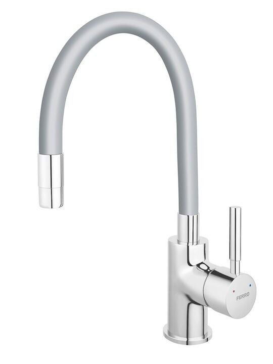 Valterra Kuhinjska slavina sa fleksibilnim crijevom Joga, Siva