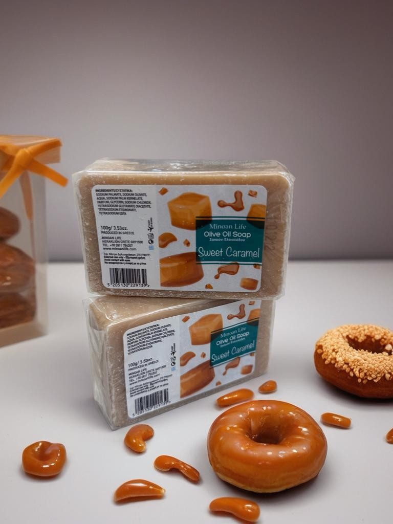 Minoan Life Sapun, Olive Oil Sweet Caramel Acuarella, 100gr